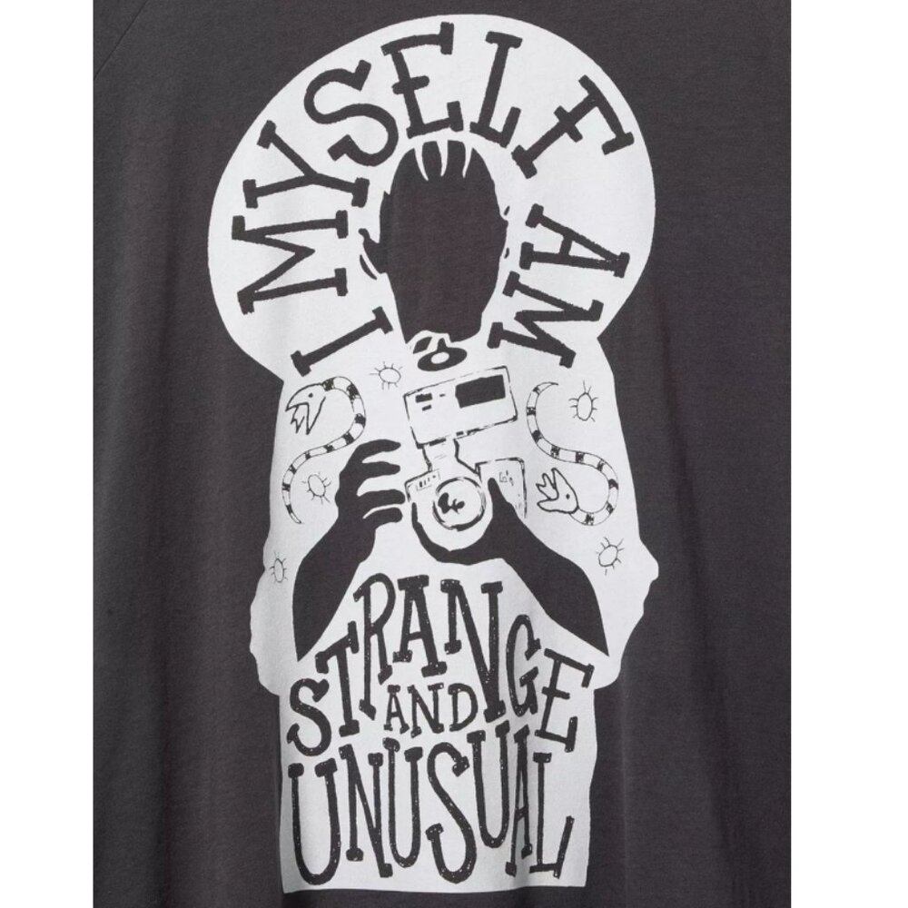 NWT Torrid 2 Beetlejuice Classic Fit Cotton Cold Shoulder Tee T-Shirt 2X 18 20 - Picture 2 of 10